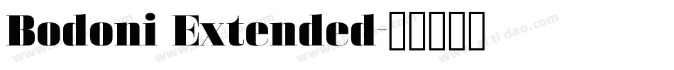 Bodoni Extended字体转换 Bodoni Extended字体转换